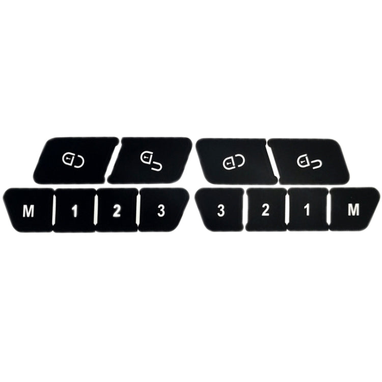 For Mercedes Benz W204/C300 2007-2014 Inner Door Switch Button Repair Sticker(Style 2) by buy2fix