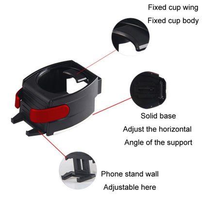 Car Air Conditioner Air Outlet Mobile Phone Water Cup Holder(Red) by buy2fix