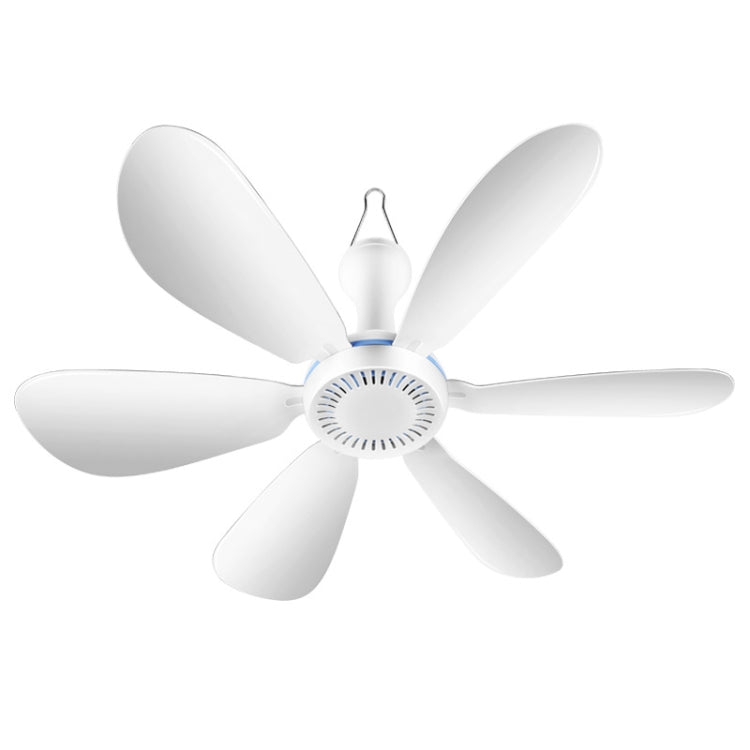 USB Home Dormitory Mute High Wind Power Mini Fan Six Blade Small Ceiling Fan, Style: Single Fan by buy2fix
