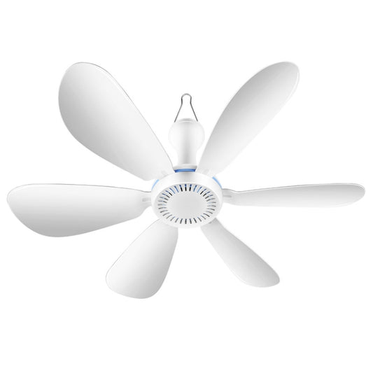 USB Home Dormitory Mute High Wind Power Mini Fan Six Blade Small Ceiling Fan, Style: Single Fan by buy2fix