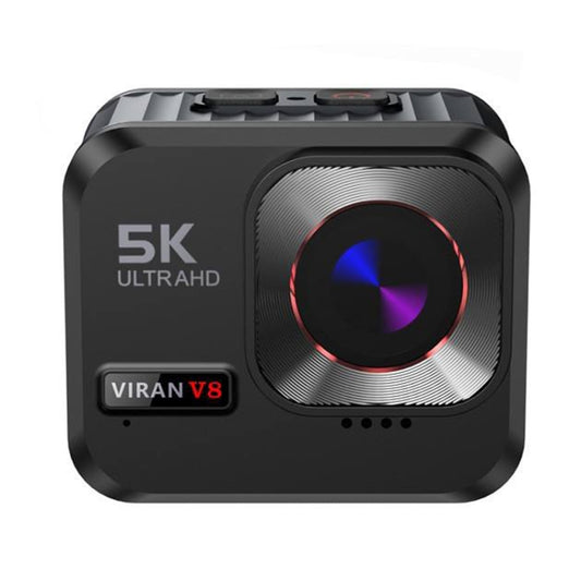 VIRAN V8 5K Ultra-Clear Outdoor Diving Anti-Shake Sports Camera Cycling Helmet Driving Recorder(Black) - Sports Camera by VIRAN | Online Shopping UK | buy2fix