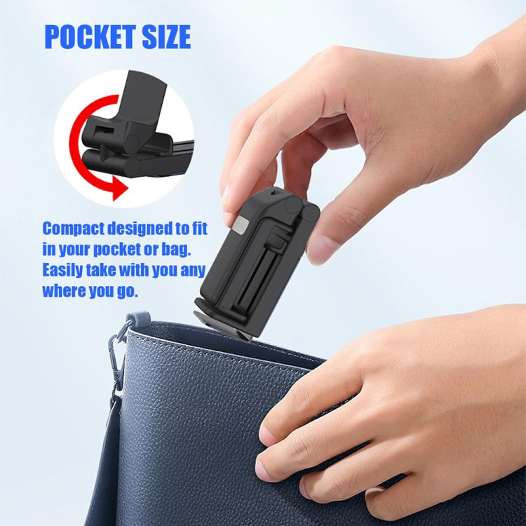 H2 Pro Multifunctional Folding 360-degree Rotating Travel Mobile Phone Lazy Holder(White) - Lazy Bracket by buy2fix | Online Shopping UK | buy2fix