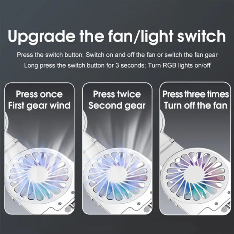 C9 Pro RGB Ambient Light Foldable Fan Cooling Laptop Aluminum Alloy Heightening Stand, Color: Pink by buy2fix