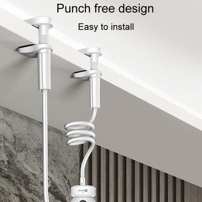 Punch-Free Surveillance Camera Mounting Bracket Cabinet Ceiling Rack, Model: White 110cm by buy2fix