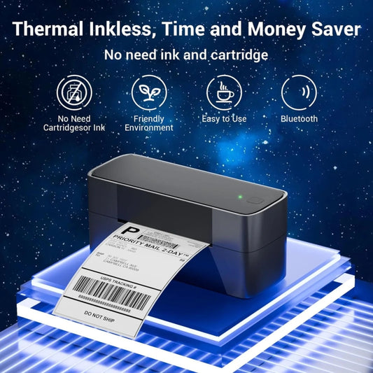 Phomemo PM245-BT Bluetooth Shipping Label Printer Support Labels Width  1- 4.6 Inch(EU Plug) - Receipt Printers by Phomemo | Online Shopping UK | buy2fix
