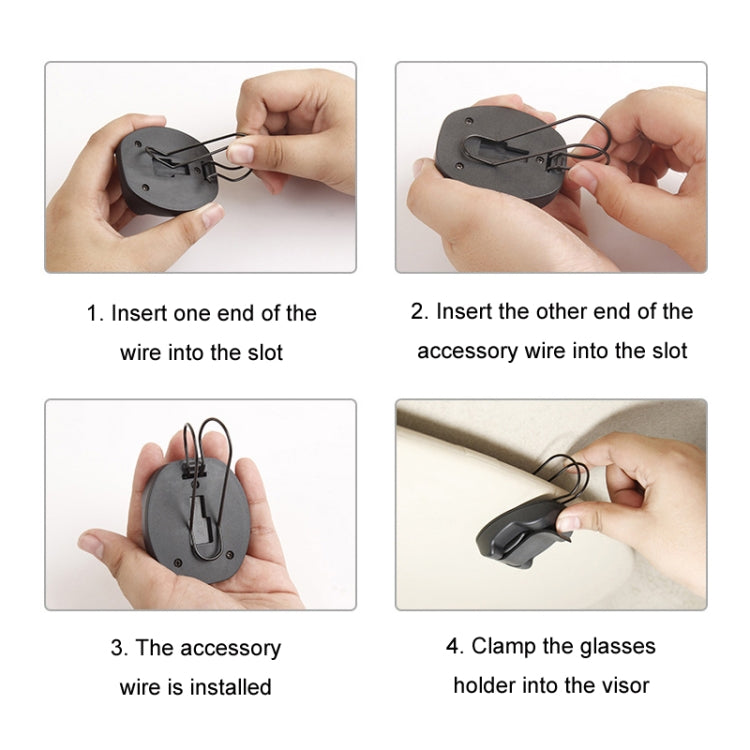 2 In 1 Car Glasses Holder Air Outlet Sun Visor Bill Holder(DM-113) by buy2fix