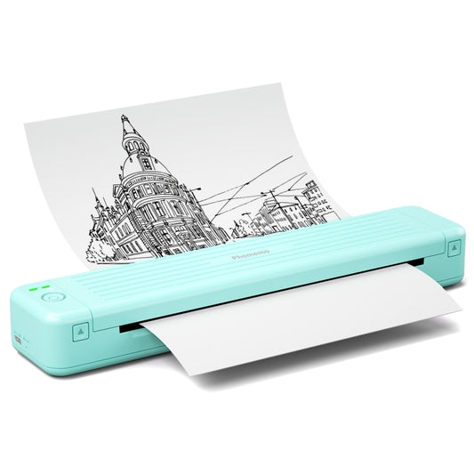 Phomemo P831 Bluetooth Portable Thermal Transfer Printer Support A4 / Letter / A5 / B5 Plain Paper Printing(Green) - Receipt Printers by Phomemo | Online Shopping UK | buy2fix