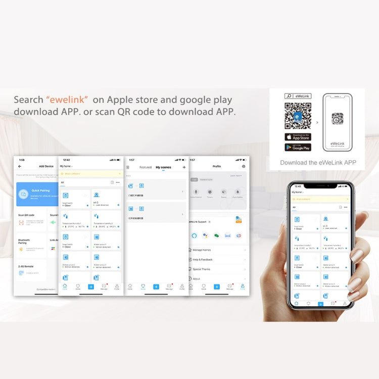 Ewelink Whole House Smart Home ZigBee Wireless Gateway with SONOFF Gateway Devices(EV-WG-2) - Smart Switch by buy2fix | Online Shopping UK | buy2fix
