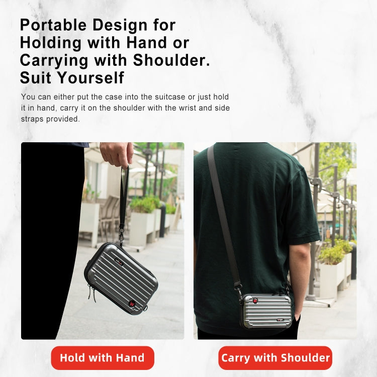 For Insta360 X5 / X4 aMagisn Storage Bag Hard Shell Protective Case(Gray) - Case & Bags by aMagisn | Online Shopping UK | buy2fix