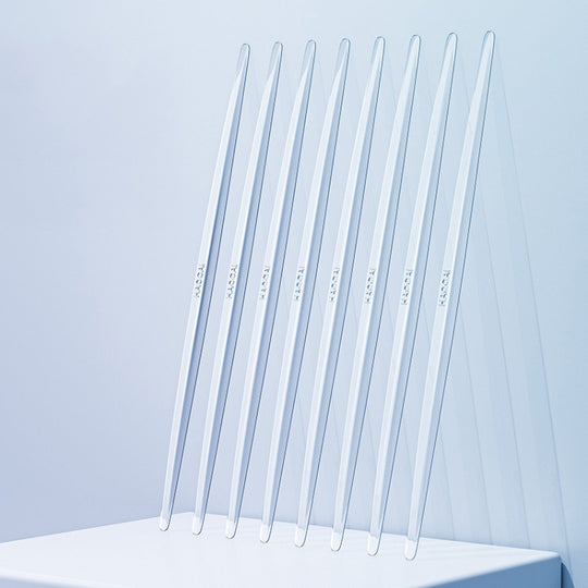 HAOCAI 40cm Car Door Anti-collision Strip Door Edge Bumper Protector, Color: 8pcs Transparent