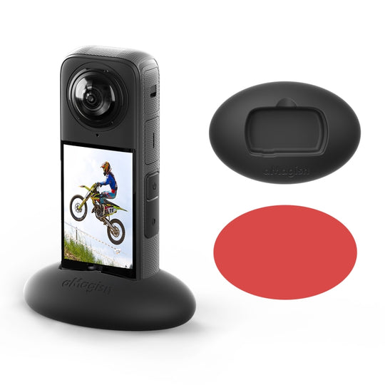 For Insta360 X4 aMagisn Silicone Base Vehicle Mounted Fixed Non-slip Holder With Double Dided Glue