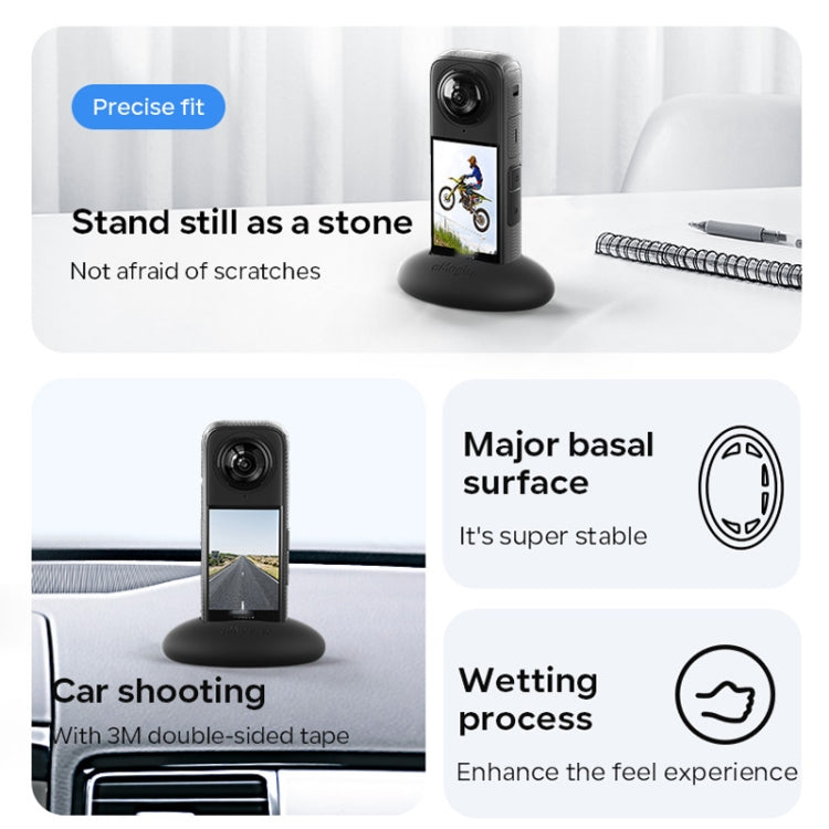 For Insta360 X4 aMagisn Silicone Base Vehicle Mounted Fixed Non-slip Holder Without Double Sided Glue by aMagisn