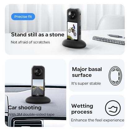 For Insta360 X4 aMagisn Silicone Base Vehicle Mounted Fixed Non-slip Holder Without Double Sided Glue by aMagisn