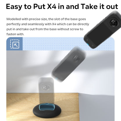 For Insta360 X4 aMagisn Silicone Base Vehicle Mounted Fixed Non-slip Holder Without Double Sided Glue by aMagisn