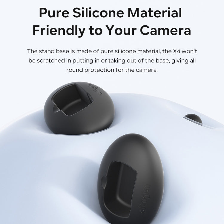 For Insta360 X4 aMagisn Silicone Base Vehicle Mounted Fixed Non-slip Holder Without Double Sided Glue by aMagisn