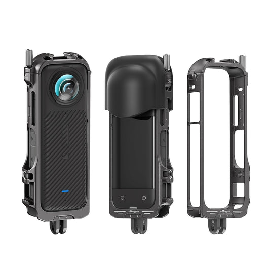 For Insta360 X4 AMagisn Metal Protective Housing Frame 2 Claws Rabbit Cage by aMagisn