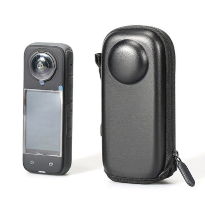 For Insta360 X4 Mini Storage Case PU Bag Sport Camera Protector With Hook(Black) by buy2fix