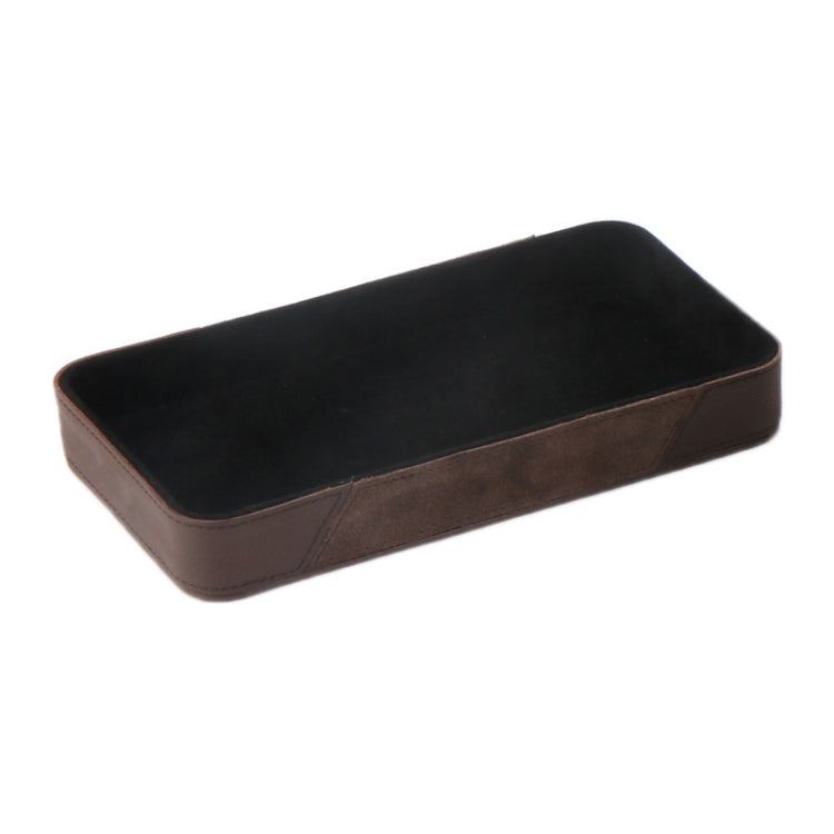 Car Multifunctional Dashboard Armrest Box Water Cup Storage Box, Color: Small Brown by buy2fix