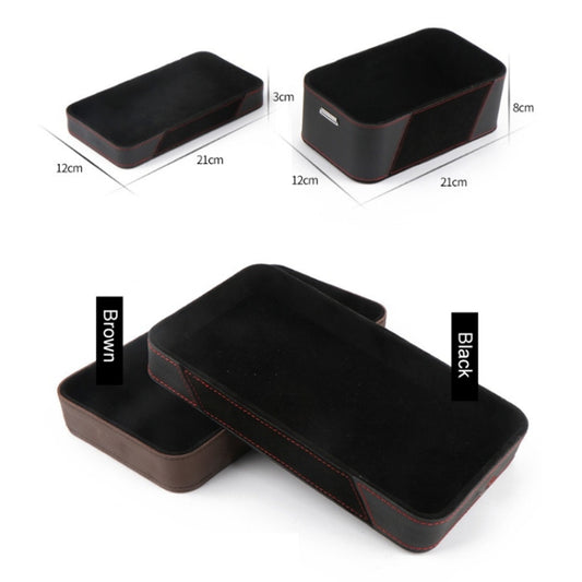 Car Multifunctional Dashboard Armrest Box Water Cup Storage Box, Color: Small Black by buy2fix