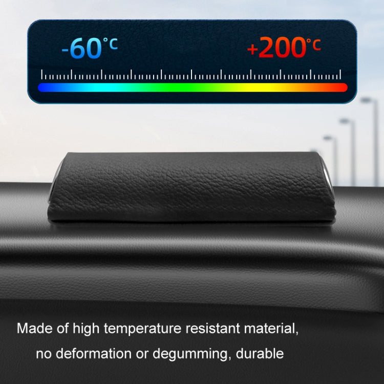 Car Front Windshield Temporary Parking Number Plate Interior Decoration(Black) by buy2fix