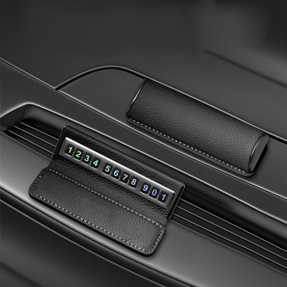 Car Front Windshield Temporary Parking Number Plate Interior Decoration(Grey) by buy2fix