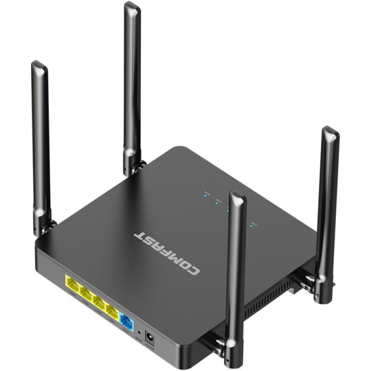 COMFAST CF-N5 V2  1200Mbps WiFi6 Dual Band Wireless Router With Gigabit Ethernet Port, 4x5dBi Antenna(EU Plug)