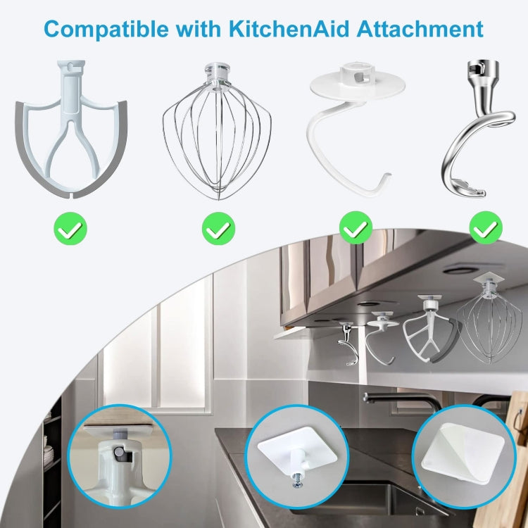 For KitchenAid Mixer 2pcs Attachments Holders Storage Hook Accessory Organizer - Food Disposer Parts by buy2fix | Online Shopping UK | buy2fix