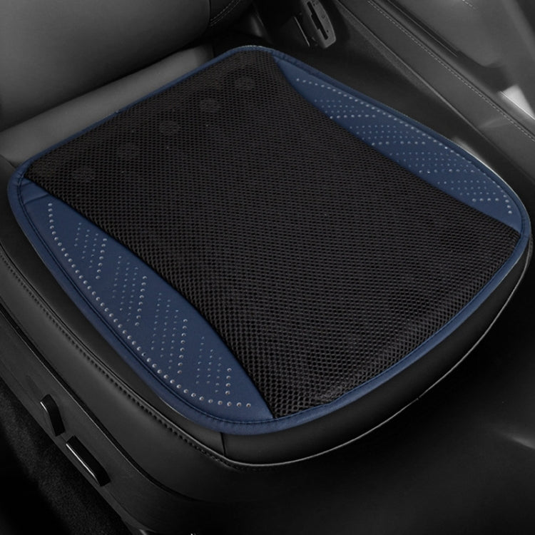 Car USB Summer Cool Ventilated Breathable Seat Cushion(Navy 8 Sets Fan) by buy2fix