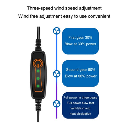 Car USB Summer Cool Ventilated Breathable Seat Cushion(Red 8 Sets Fan) by buy2fix