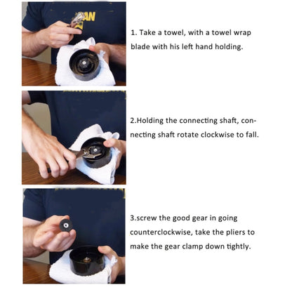 For Magic Bullet 250W Blender Juicer 2pcs Base Gear Blade Gear Replacement Part, Spec: Glue Wheel by buy2fix