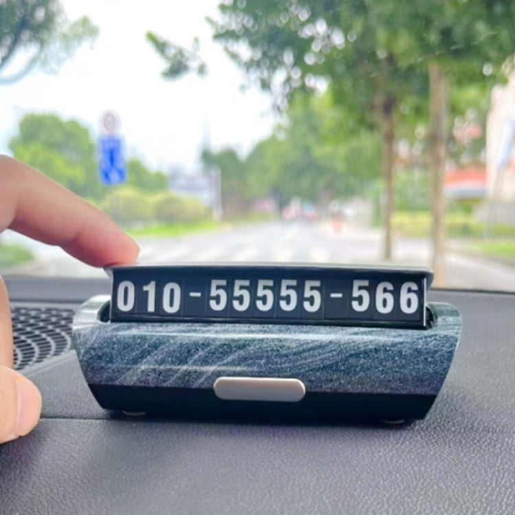 Hidden Luminous Temporary Parking Sign With Car Number, Color: Imitation Wood Grain by buy2fix