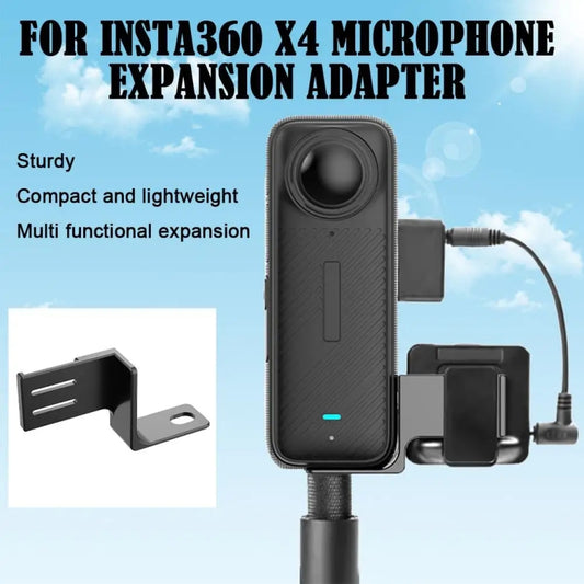 For Insta360 X4 Microphone Extension Adapter Camera Accessories by buy2fix