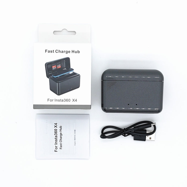For Insta360 X4 Charging Hub Battery Charging Box by buy2fix