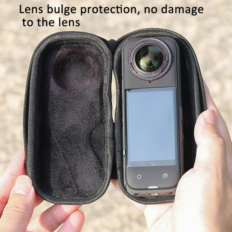 For Insta360 X4 Mini Storage Bag Lightweight Waterproof Body Box(Deep Gray) by buy2fix