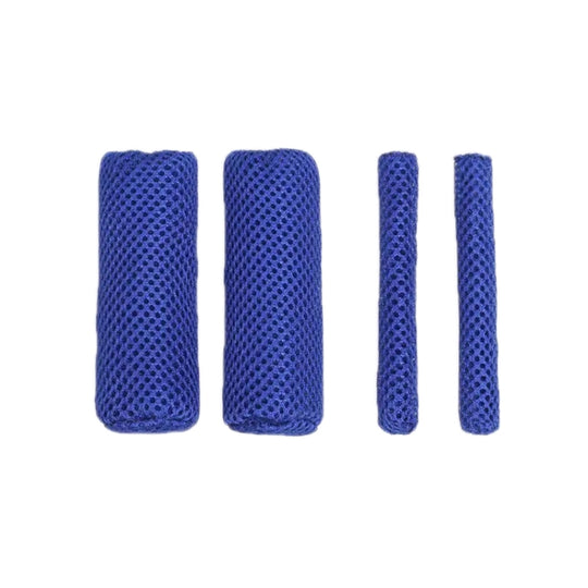 Summer Ice Silk Sweat-absorbent Breathable Electric Vehicle Grips, Color: Navy Blue