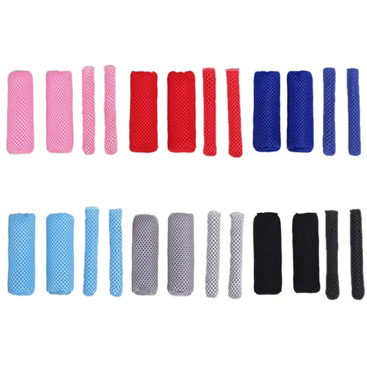Summer Ice Silk Sweat-absorbent Breathable Electric Vehicle Grips, Color: Red - Grips by buy2fix | Online Shopping UK | buy2fix