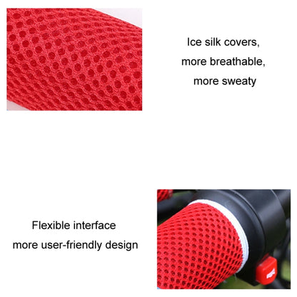 Summer Ice Silk Sweat-absorbent Breathable Electric Vehicle Grips, Color: Light Grey - Grips by buy2fix | Online Shopping UK | buy2fix