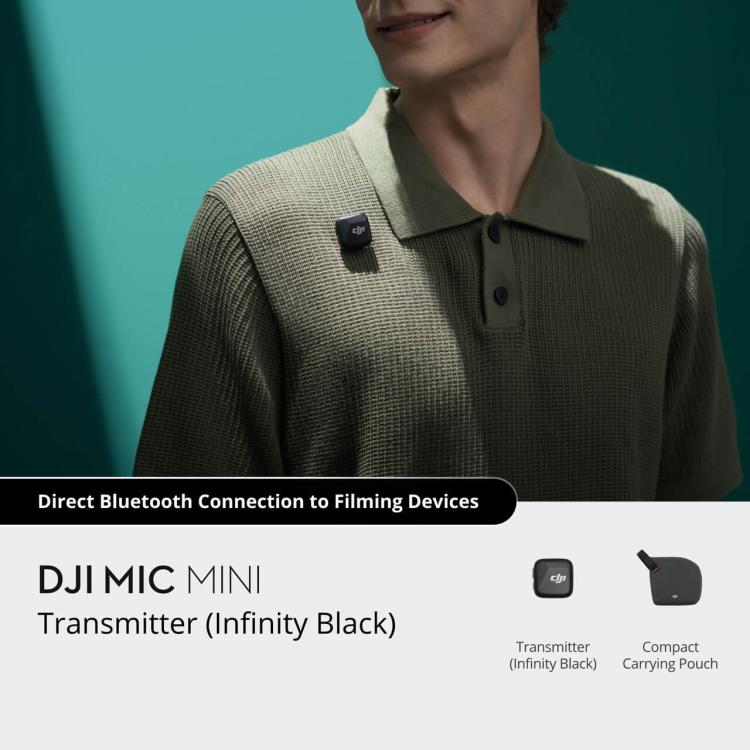 Original DJI Mic Mini Transmitter(Black) - Microphone by DJI | Online Shopping UK | buy2fix