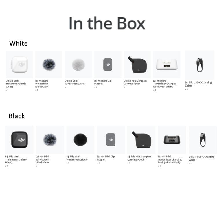 Original DJI Mic Mini Transmitter(White) - Microphone by DJI | Online Shopping UK | buy2fix