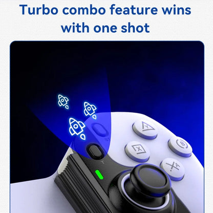 D9 Wireless Phone Stretching Game Controller For Switch / PS3 / PS4(White) by buy2fix