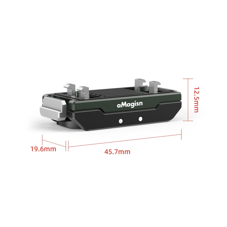 AMagisn Metal Magnetic Quick Release + Top Cover, For Insta360 Ace / Ace Pro / X5 / X3 / X2 / GoPro HERO12 Black - Mount & Holder by aMagisn | Online Shopping UK | buy2fix