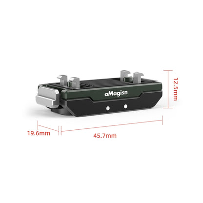 AMagisn Metal Magnetic Quick Release + Top Cover, For Insta360 Ace / Ace Pro / X5 / X3 / X2 / GoPro HERO12 Black - Mount & Holder by aMagisn | Online Shopping UK | buy2fix