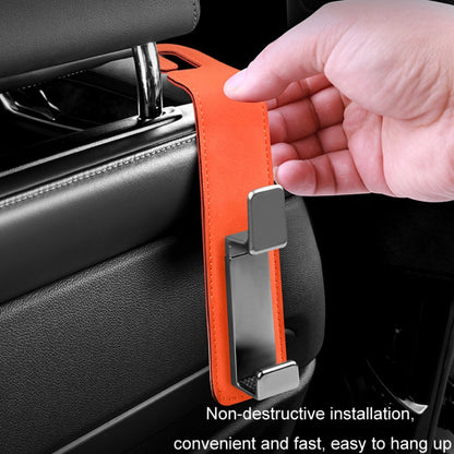 Car Multifunctional Hidden Hook Seat Back Storage Hook(Orange) by buy2fix