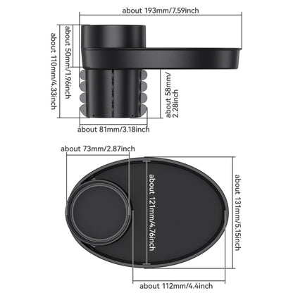 Car Drink Cup Holder Portable Hook Storage Rack(Black) by buy2fix