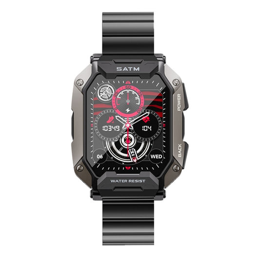 C20Plus 1.81-inch Health Monitoring Waterproof Bluetooth Call Smart Watch, Color: Black Bamboo Knot by buy2fix