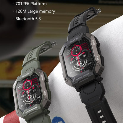 C20Plus 1.81-inch Health Monitoring Waterproof Bluetooth Call Smart Watch, Color: Green by buy2fix