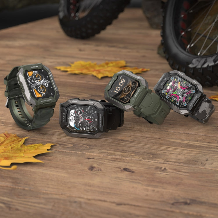 C20Plus 1.81-inch Health Monitoring Waterproof Bluetooth Call Smart Watch, Color: Camouflage Black by buy2fix