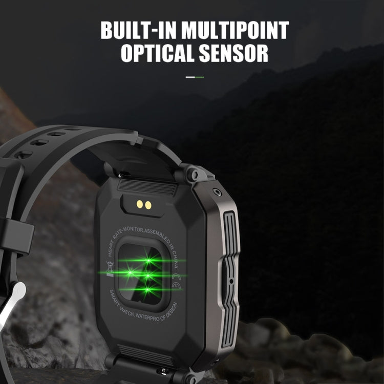 C20Plus 1.81-inch Health Monitoring Waterproof Bluetooth Call Smart Watch, Color: Black Steel by buy2fix