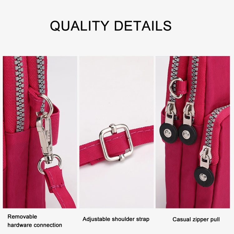 Crossbody Mobile Phone Bag Vertical Coin Purse with Armband for Women(Black) -  by buy2fix | Online Shopping UK | buy2fix