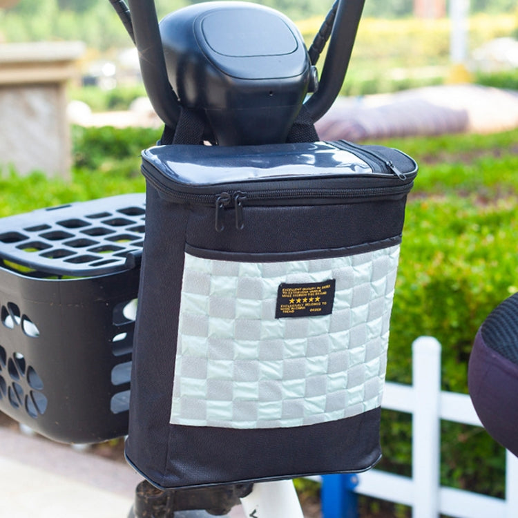 Electric Bike Riding Hanging Bag Large Capacity Waterproof Bicycle Front Hanging Bag(Blue) by buy2fix